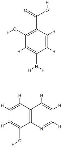 4-aminosalicylic acid oxine 구조식 이미지