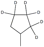 1-메틸(2,2,3,3,4,4-2H6)사이클로펜탄 구조식 이미지