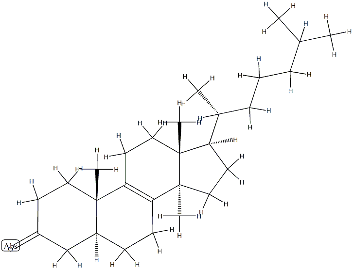 14-Methyl-5α-cholest-8-en-3-one Structure