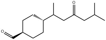 (1α,4α)-4-[(R)-1,5-Dimethyl-3-oxohexyl]cyclohexanecarbaldehyde Structure