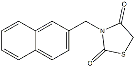 3-(2-naphthylmethyl)-1,3-thiazolidine-2,4-dione 구조식 이미지