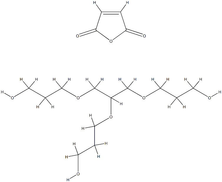 2,5-푸란디온,α,α',α"-1,2,3-프로판트리일트리스[ω-히드록시폴리[옥시(메틸-1,2-에탄디일)]를갖는중합체 구조식 이미지