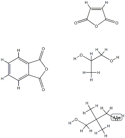 1,3-Isobenzofurandione, polymer with 2,2-dimethyl-1,3-propanediol, 2,5-furandione and 1,2-propanediol Structure