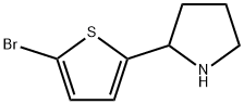 2-(5-bromothiophen-2-yl)pyrrolidine 구조식 이미지