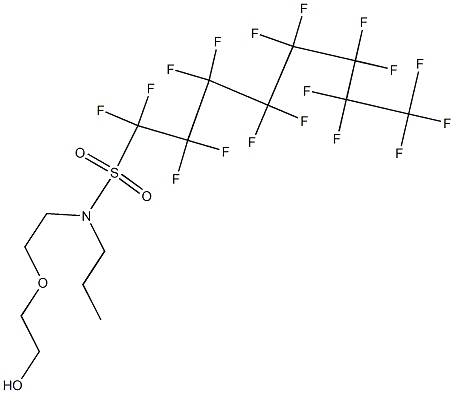 폴리(옥시-1,2-에탄디일),α-[2-[[(헵타데카플루오로옥틸)술포닐]프로필아미노]에틸]-ω-히드록시– 구조식 이미지