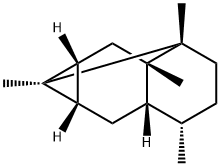 (6aR)-Decahydro-1aβ,1bβ,4α,5aβ-tetramethyl-1α,5α-methanocycloprop[a]indene Structure