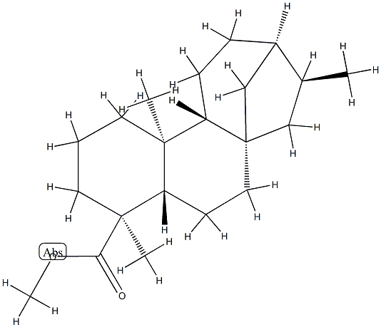 Kauran-19-oic acid methyl ester Structure