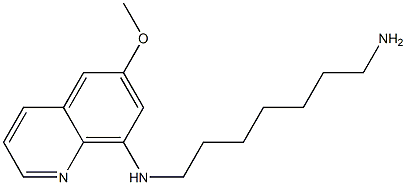 N-(7-aminoheptyl)-N-(6-methoxy-8-quinolinyl)amine Structure