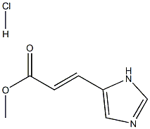 methyl 3-[1H-imidazol-4-yl]propenoate hydrochloride salt Structure