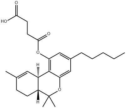 delta9-tetrahydrocannabinol헤미숙시네이트 구조식 이미지