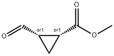 시클로프로판카르복실산,2-포르밀-,메틸에스테르,(1R,2S)-rel-(9CI) 구조식 이미지
