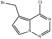 5-(broMoMethyl)-4-chloropyrrolo[2,1-f][1,2,4]triazine Structure