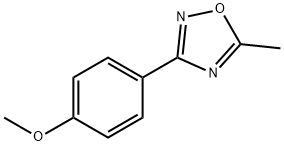 3-(4-Methoxyphenyl)-5-methyl-1,2,4-oxadiazole 구조식 이미지