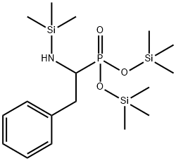 [α-[(Trimethylsilyl)amino]phenethyl]phosphonic acid bis(trimethylsilyl) ester Structure