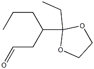 1,3-Dioxolane-2-propanal,2-ethyl-bta-propyl-(9CI) Structure