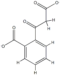 2-(2-carboxylatoacetyl)benzoate Structure