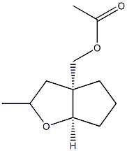 3aH-Cyclopenta[b]furan-3a-methanol,hexahydro-2-methyl-,acetate,(3aR,6aR)-rel-(9CI) Structure