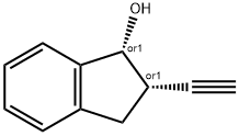 1H-Inden-1-ol, 2-ethynyl-2,3-dihydro-, (1R,2S)-rel- (9CI) 구조식 이미지