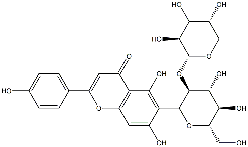 Isovitexin 2''-O-arabinoside 구조식 이미지