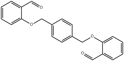 1,4-페닐렌비스(메틸렌옥시-2-벤즈알데히드) 구조식 이미지