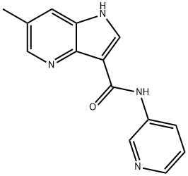 1H-Pyrrolo[3,2-b]pyridine-3-carboxamide,6-methyl-N-3-pyridinyl-(9CI) 구조식 이미지