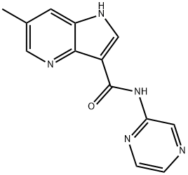 1H-Pyrrolo[3,2-b]pyridine-3-carboxamide,6-methyl-N-pyrazinyl-(9CI) Structure