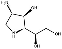 D-갈락티톨,2-아미노-1,2,4-트리데옥시-1,4-이미노-(9CI) 구조식 이미지
