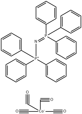 triphenyl(P,P,P-triphenylphosphine imidato-N)phosphorus(1+) tetracarbonylcobaltate(1-) Structure