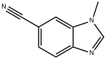 1H-벤즈이미다졸-6-카보니트릴,1-메틸-(9CI) 구조식 이미지