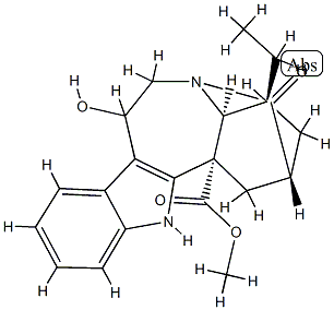 8-Hydroxy-19-oxoibogamine-18-carboxylic acid methyl ester Structure