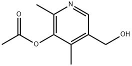 5-(히드록시메틸)-2.4-디메틸피리딘-3-일아세테이트 구조식 이미지