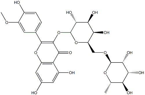 53584-69-3 3-(6-O-α-L-Rhamnopyranosyl-β-D-galactopyranosyloxy)-3'-methoxy-4',5,7-trihydroxyflavone