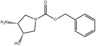 benzyl (3 R,4S)-3-aMino-4-hydroxypyrrolidine-1-carboxylate Structure