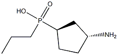 Phosphinic acid, [(1R,3R)-3-aminocyclopentyl]propyl-, rel- (9CI) Structure