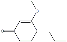 2-Cyclohexen-1-one,3-methoxy-4-propyl-(9CI) 구조식 이미지