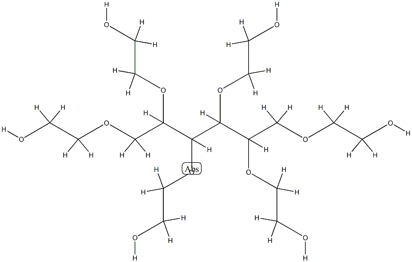 53694-15-8 Poly(oxy-1,2-ethanediyl), .alpha.-hydro-.omega.-hydroxy-, ether with D-glucitol (6:1)