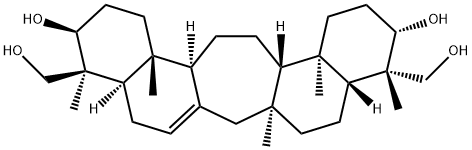 (4S,22S)-C(14a)-Homo-27-norgammacer-14-ene-3β,21α,23,29-tetrol 구조식 이미지