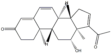 12β-Hydroxypregna-4,6,16-triene-3,20-dione Structure