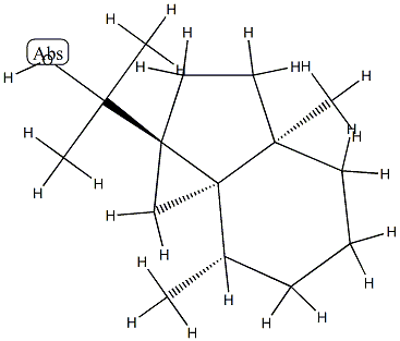 (1aR,7aR)-Octahydro-α,α,3aβ,7β-tetramethyl-1H-cycloprop[c]indene-1aβ-methanol 구조식 이미지