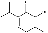 2-Cyclohexen-1-one,6-hydroxy-5-methyl-2-(1-methylethyl)-(9CI) 구조식 이미지