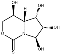 1H-Pyrrolo[1,2-c][1,3]oxazine-1-thione, hexahydro-4,5,6,7-tetrahydroxy-, (4S,4aR,5S,6S,7R)- (9CI) Structure