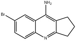 2,3-디하이드로-7-브로모-1H-사이클로펜타[b]퀴놀린-9-아민 구조식 이미지