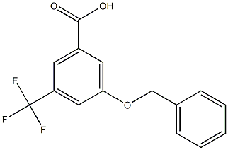 3-(benzyloxy)-5-(trifluoromethyl)benzoic acid 구조식 이미지