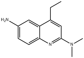 2,6-Quinolinediamine,4-ethyl-N2,N2-dimethyl-(9CI) Structure