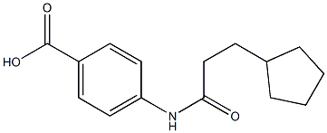 4-[(3-cyclopentylpropanoyl)amino]benzoic acid Structure