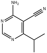 5-Pyrimidinecarbonitrile,4-amino-6-(1-methylethyl)-(9CI) 구조식 이미지
