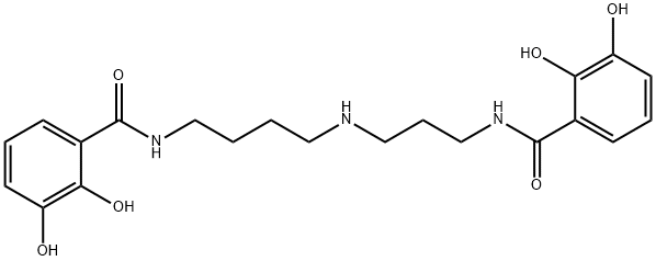 N(1),N(8)-bis(2,3-dihydroxybenzoyl)spermidine Structure
