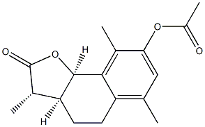 Acetyl-alpha-desmotroposantonin 구조식 이미지