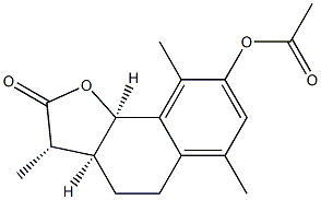 Acetyl-alpha-desmotroposantonin Structure