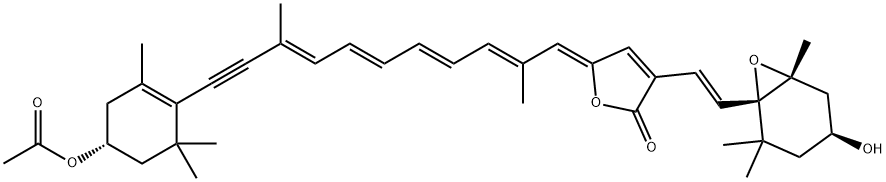 3-Acetylpyrrhoxanthinol Structure